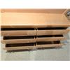 Image 3 : Double Dresser With 6 Drawers and Attached Curved Wood Backrest Panel