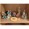 Image 2 : Clown Figurines and Sunflower Plaques, Porcelain, Resin and Mixed Materials