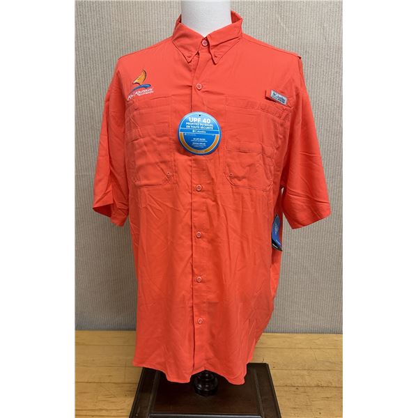 Men's Size XL Tamiami II Orange Short Sleeve Shirt
