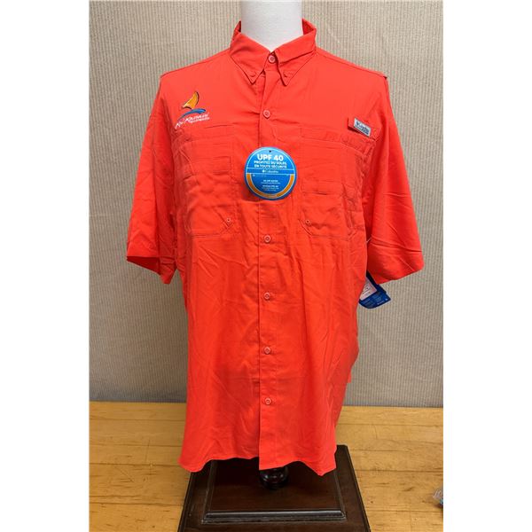 Men's Size XL Tamiami II Orange Short Sleeve Shirt