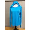 Image 1 : Women's Size XL Teal Blue Tidal Tee Long Sleeve Hoodie