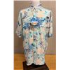 Image 1 : Men's Size L Super Tamiami Short Sleeve Shirt, Mixed Leaf Pattern
