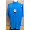 Image 1 : Men's Size M Tamiami II Blue Short Sleeve Shirt