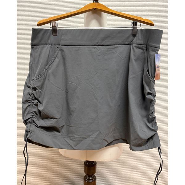 Women's Size 2XL Skort w/ Side Ties City Grey