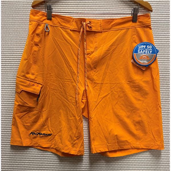 Men's Size 34 / Ins 9" Terminal Tackle Orange Board Shorts