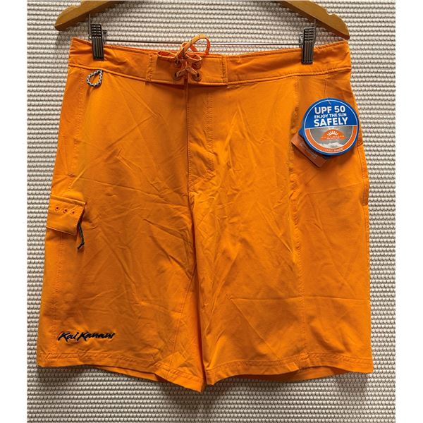 Men's Size 32 / Ins 9" Terminal Tackle Orange Board Shorts