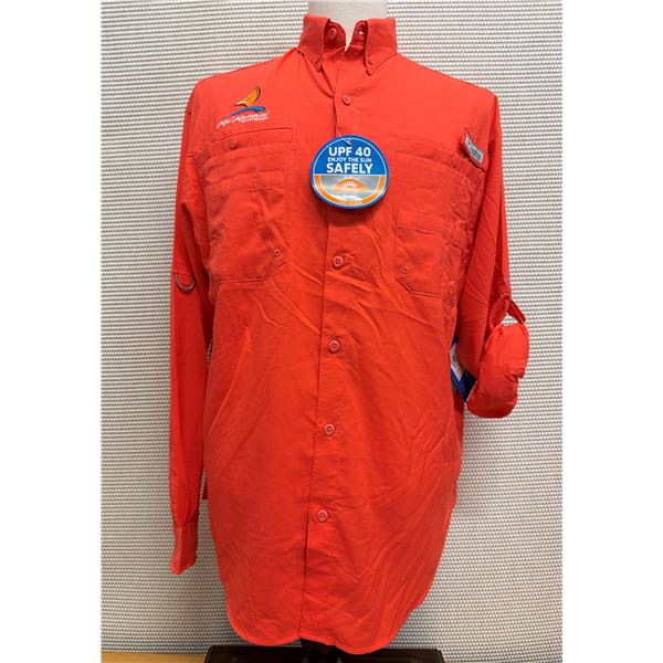 Men's Size M Tamiami II Orange Long Sleeve Shirt