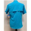 Image 2 : Women's Size M Tamiami II Blue Short Sleeve Shirt