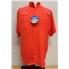 Image 1 : Men's Size M Tamiami II Orange Short Sleeve Shirt