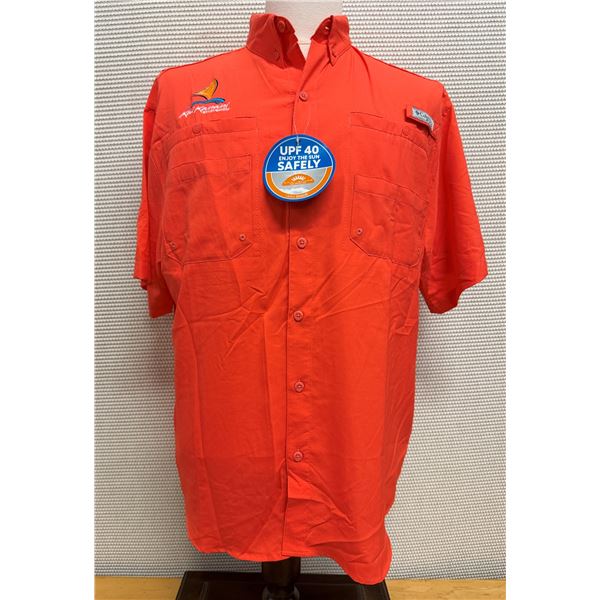 Men's Size M Tamiami II Orange Short Sleeve Shirt