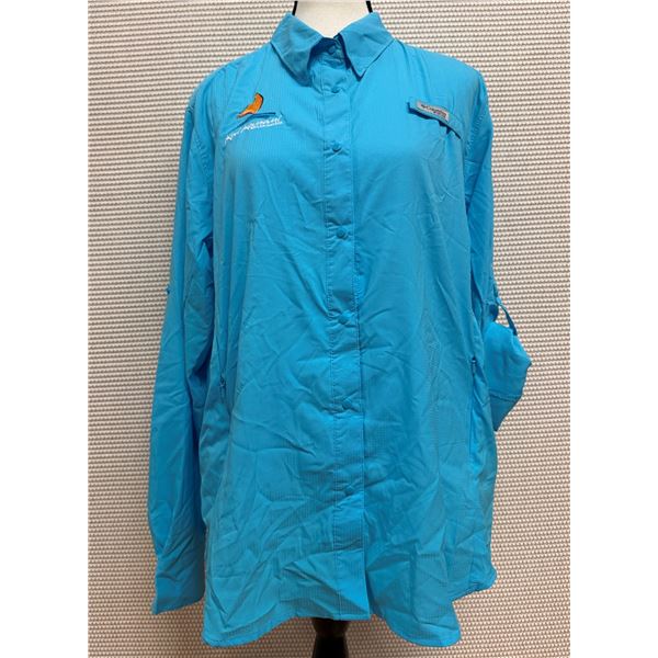 Women's Size XL Tamiami II Blue Long Sleeve Shirt