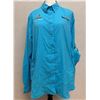 Image 1 : Women's Size XL Tamiami II Blue Long Sleeve Shirt