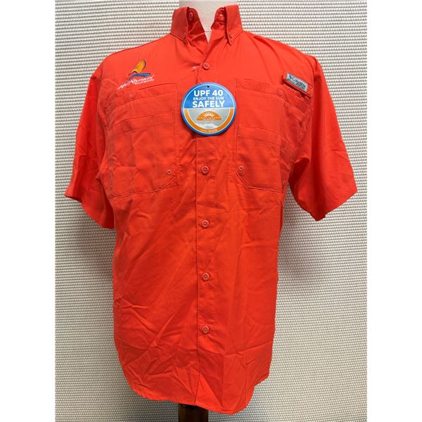 Men's Size S Tamiami II Orange Short Sleeve Shirt