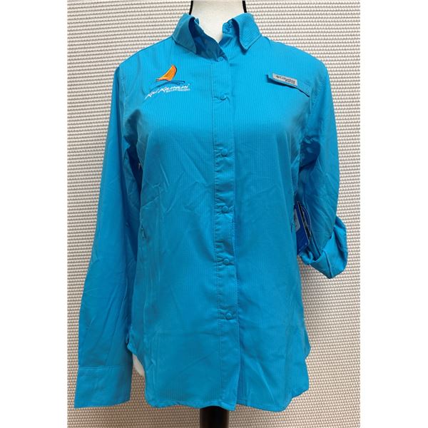 Women's Size XS Tamiami II Blue Long Sleeve Shirt