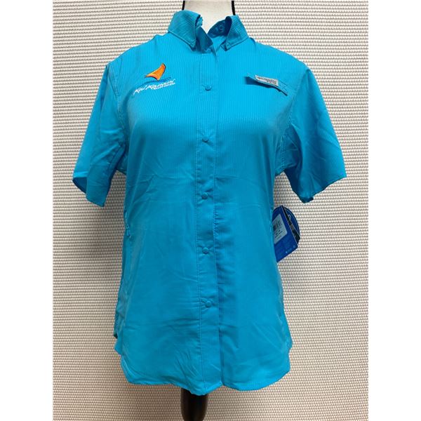 Women's Size XS Tamiami II Blue Short Sleeve Shirt