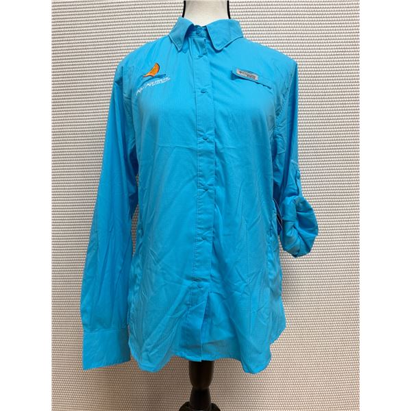 Women's Size M Tamiami II Blue Long Sleeve Shirt