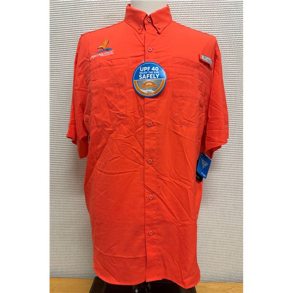 Men's Size L Tamiami II Orange Short Sleeve Shirt