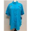 Image 1 : Women's Size L Tamiami II Blue Short Sleeve Shirt