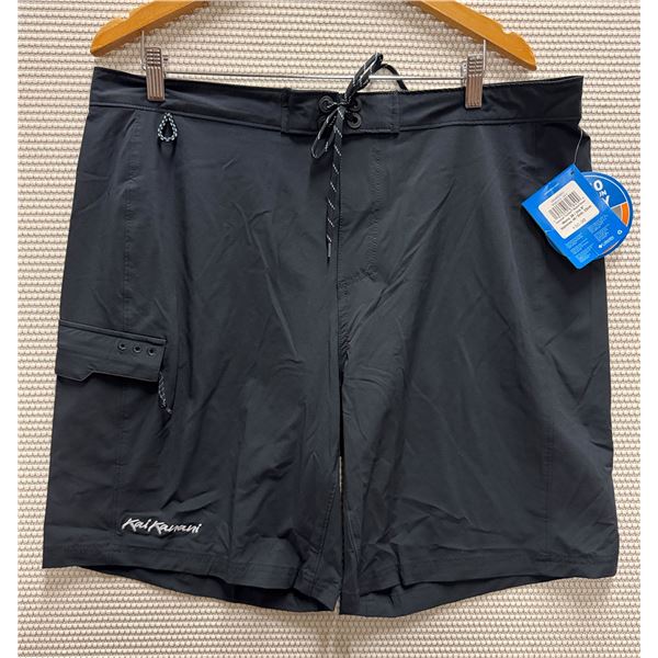 Men's Size 38 / Ins 9" Terminal Tackle Black Board Shorts
