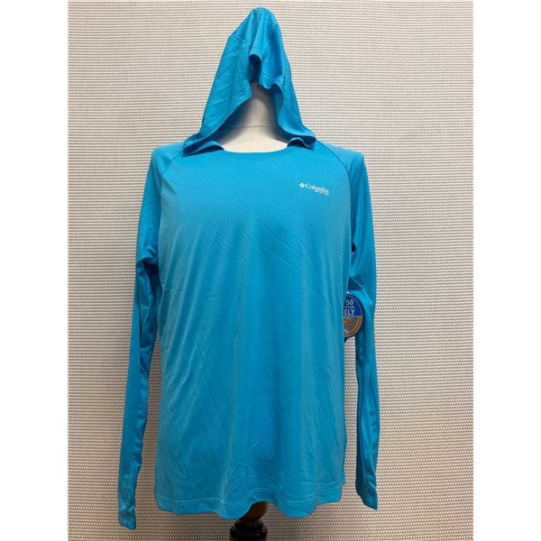 Women's Size XL Tidal Tee Blue Long Sleeve Hoodie