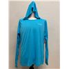 Image 1 : Women's Size XL Tidal Tee Blue Long Sleeve Hoodie