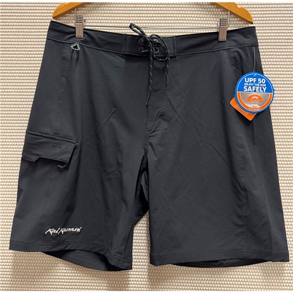 Men's Size 36 / Ins 9" Terminal Tackle Black Board Shorts