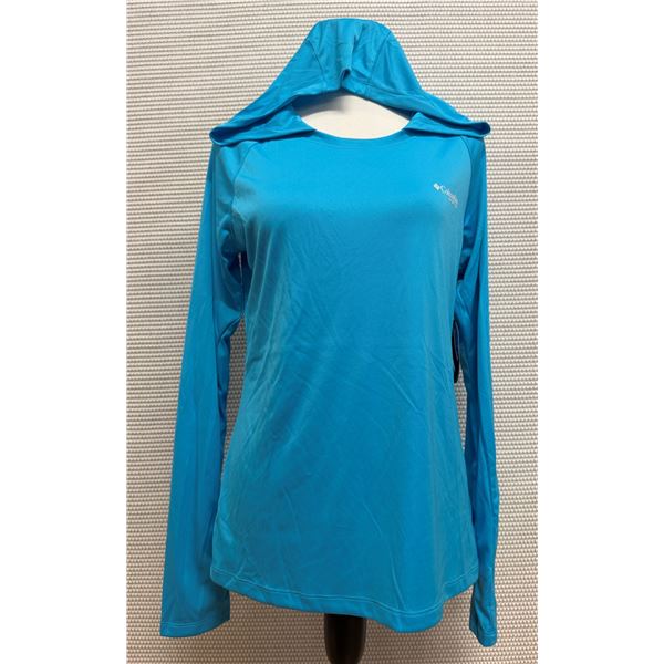 Women's Size S Tidal Tee Blue Long Sleeve Hoodie