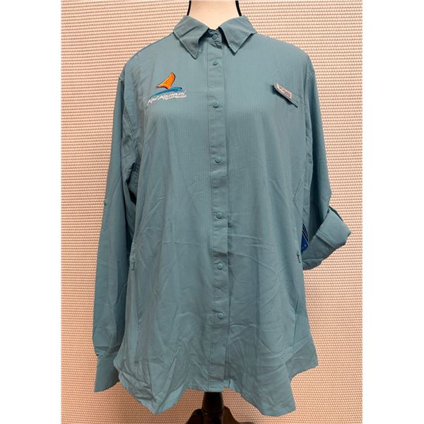 Women's Size XL Tamiami II Slate Blue Long Sleeve Shirt