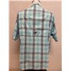 Image 2 : Men's Size M Blue Plaid Super Tamiami Short Sleeve Shirt