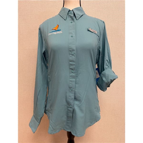 Women's Size S Tamiami II Slate Blue Long Sleeve Shirt