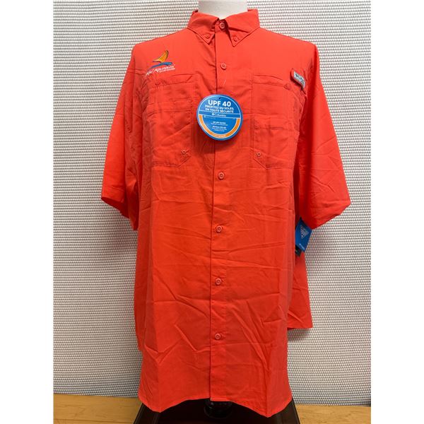 Men's Size XXL Tamiami II Orange Short Sleeve Shirt