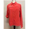 Image 1 : Women's Size S Summit Valley Orange Woven Long Sleeve Shirt