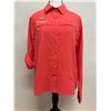 Image 1 : Women's Size M Summit Valley Orange Woven Long Sleeve Shirt