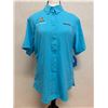 Image 1 : Women's Size M Tamiami II Blue Short Sleeve Shirt