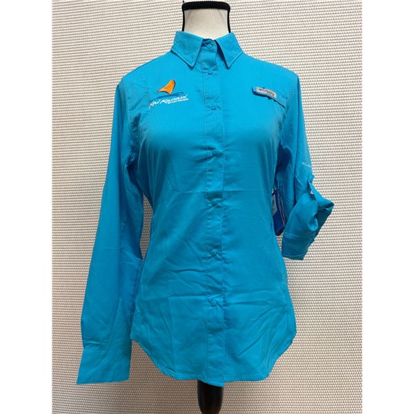 Women's Size XS Tamiami II Blue Long Sleeve Shirt