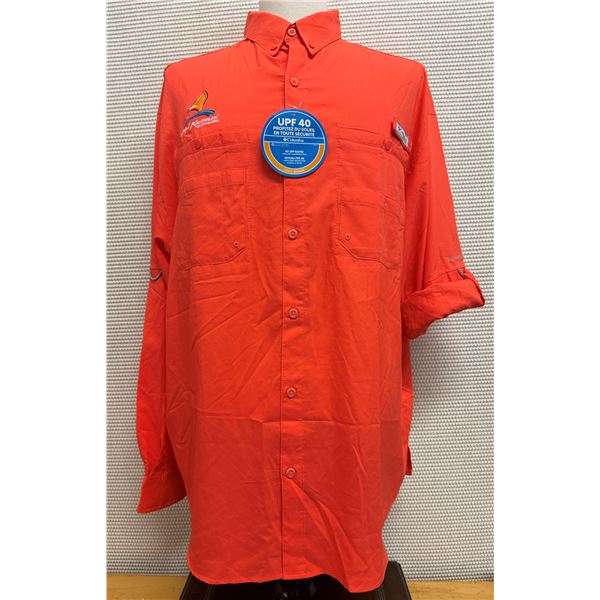 Men's Size XL Tamiami II Orange Long Sleeve Shirt