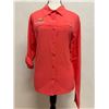 Image 1 : Women's Size XL Summit Valley Red Woven Long Sleeve Shirt
