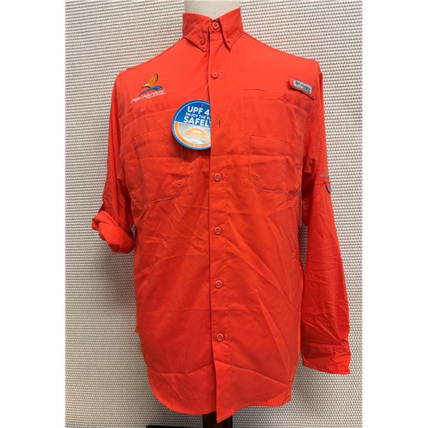 Men's Size S Tamiami II Orange Long Sleeve Shirt