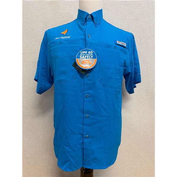 Men's Size XS Tamiami II Blue Short Sleeve Shirt