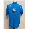 Image 1 : Men's Size XS Tamiami II Blue Short Sleeve Shirt