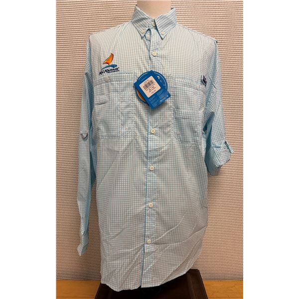 Men's Size XL Super Tamiami Gingham Long Sleeve Shirt