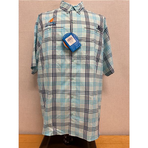 Men's Size XL Super Tamiami Plaid Short Sleeve Shirt