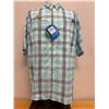 Image 1 : Men's Size XL Super Tamiami Plaid Short Sleeve Shirt