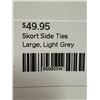 Image 3 : Women's Size L Skort w/ Side Ties, Light Grey