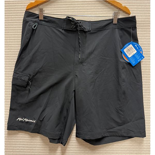 Men's Size 36 / Ins 9" Terminal Tackle Black Board Shorts