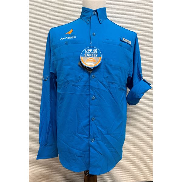 Men's Size XS Tamiami II Blue Long Sleeve Shirt