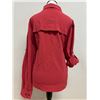 Image 2 : Women's Size XL Summit Valley Red Woven Long Sleeve Shirt