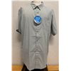 Image 1 : Men's Size XXL Slack Tide Grey Short Sleeve Camp Shirt