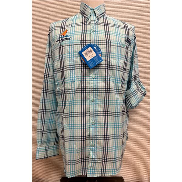 Men's Size XL Super Tamiami Plaid Long Sleeve Shirt