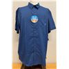 Image 1 : Men's Size XXL Slack Tide Blue Short Sleeve Camp Shirt